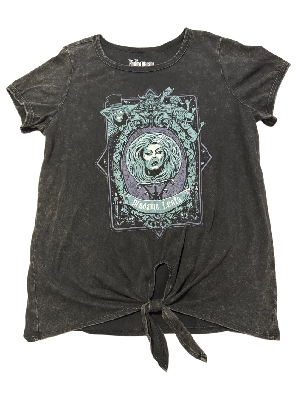 The Haunted Mansion Madame Leota Tie-Front Tee - Black